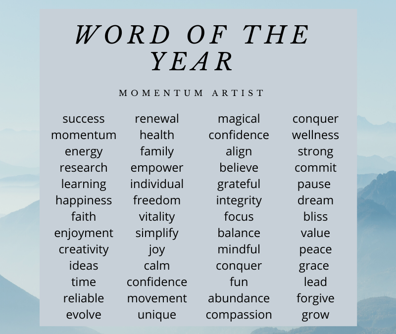 2020 word of the year exercise to find your direction